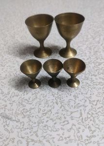 Brass Goblets - Set of 5
