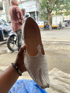 Silver Mojri For Men 🩶🤍