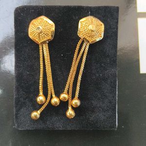 Gold Dangle Earrings