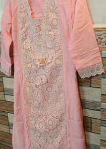 Elegant Pink Kurti Set