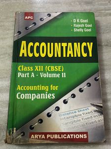 Class XII Accounting For Companies Part A Volume 2