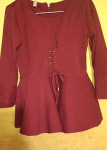 Mehroon Color Top