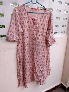 Pink Printed Tunic Top