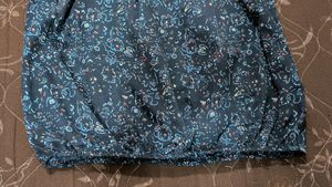 Soft Streachable Blue Print Top For Women