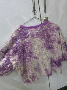 Tie-dye style Sequin Party Top