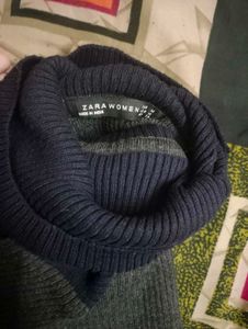 Zara black knit dress