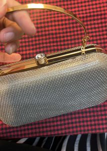 Sparkly Silver Clutch