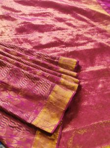 Beautiful Pink Bridal Kanchipuram Saree