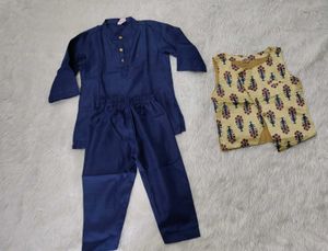 Boys Ethnic Kurta Pyjama With Jacket
