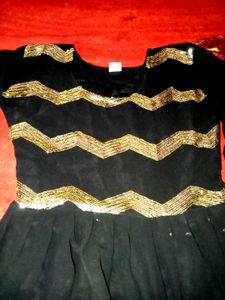 For Girls Black Frohk Dress