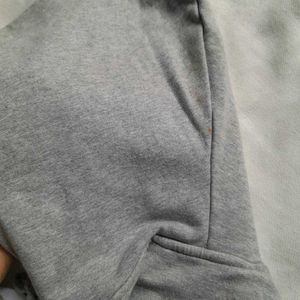 Grey Dungaree Pinafore Hood