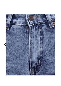 Shein High rise Cut out distressed stone wash jean