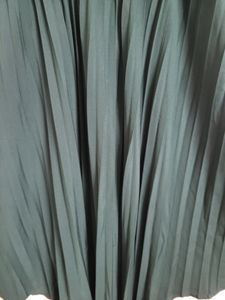 Green Pleated Dress
