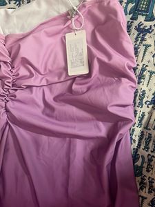 Newme Brand New Double Color One Piece With Tegg
