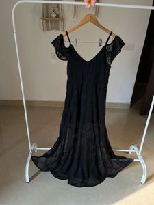 OFF SHOULDER  BLACK MAXI DRESS