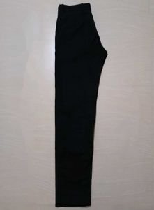 Men Regular Fit Cotton Black Pant