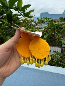Yellow Beads Earings