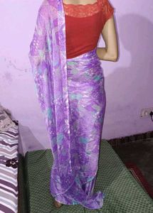 Elegant Purple Saree
