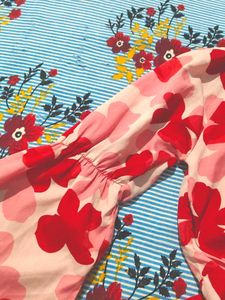 Floral Printed Fit And Flare Dress /Frock