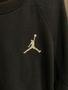 Nike Jordan Black Logo Embroidered Sweatshirt