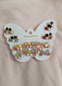 Stud Earring 12 piece Set