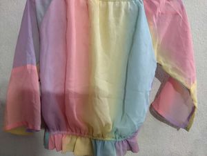 Rainbow Sheer Top