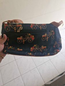 Cycle Print Modern HandBag