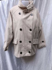 Elegant Beige Pea Coat