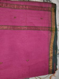 i am selling pink 🩷 cotton saree with Blouse