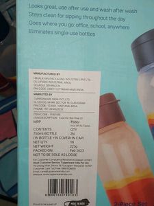 750ml Bottle New Fresh Tupperware