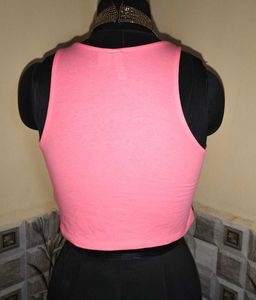 🆕Size S/M🎁Buy 2 Get 1 Free 🎁Pink Crop Tank Top