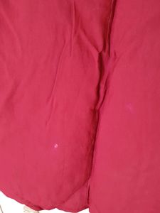 Maroon Midi Cotton Dress