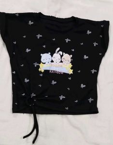 Cute Cartoon Print Top
