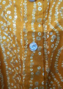 Orange Printed Kurta