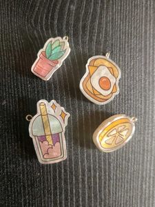 Food Phone Charms ×3