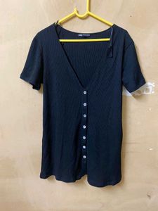 Zara V Neck Top