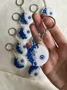 Evil Eye Resin Keychain