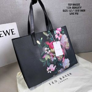 TED BAKER PAPICON LARGE FLORAL PRINT TOTE BAG