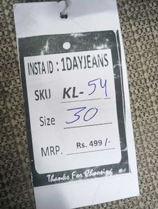 🥰KL-54 Size-30 Stylish Wide Leg Jeans