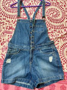 Denim dungaree