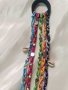 Navratri Braided Hair Tie with Shells