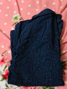 Dotted Navy Blue Shirt,Combo Of 2