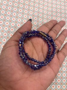 Purple Beaded Wrap Necklace