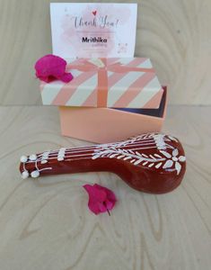 Mrithika Pottery Veena Showpiece
