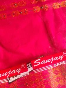 Elegant Pink Saree
