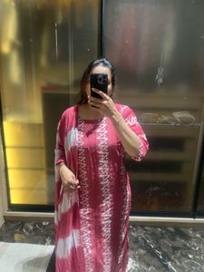 Pink suit Set With dupatta