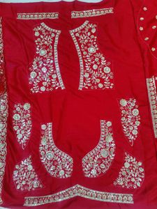 Red Embroidered Lehenga Choli