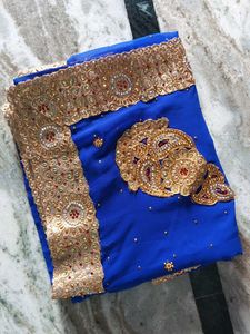 Navy Blue Saree.