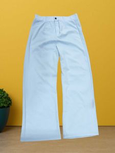 L@78 Size-32 Blue Flare Leg Trousers