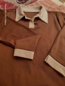 Brown Long Sleeve Top